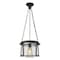 Z-Lite Cape Harbor Pendant, 1-Light, 13 In.W x 9 In.H, Matte Black/Water hammered 7503P13-MB - alternate 8